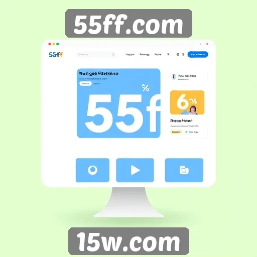 Impacto do design da interface no 55ff.com