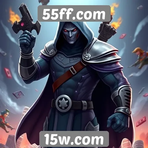 A variedade de jogos disponíveis em 55ff.com